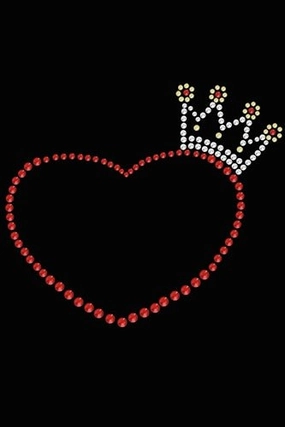 Heart with Crown Bandana- Many Colors