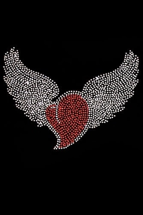 Heart with Iridescent (AB) Wings Bandana- Many Colors