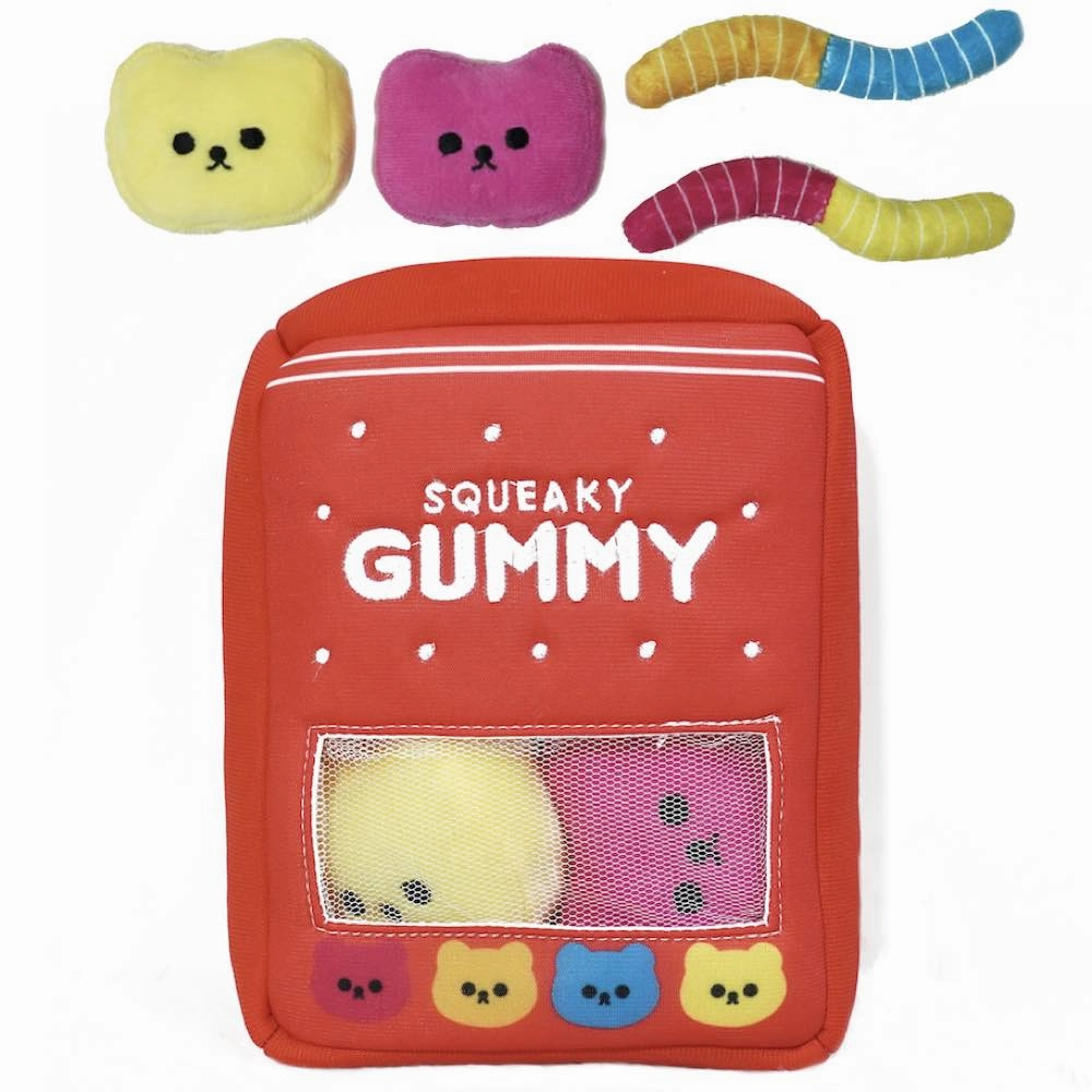 Hey Cuzzies Hide N Seek Haripaw Gummy Interactive Dog Toy