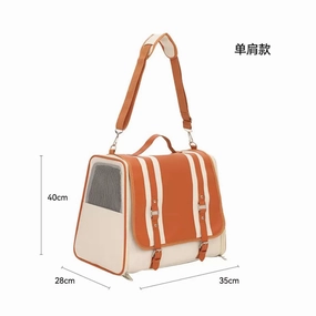 Hoopet Pet Front Flap Shoulder Bag (Brown)