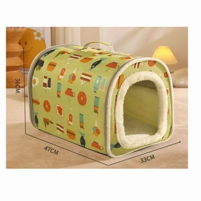 Hoopet Pet Plush Tent Cat House (Mint Green)