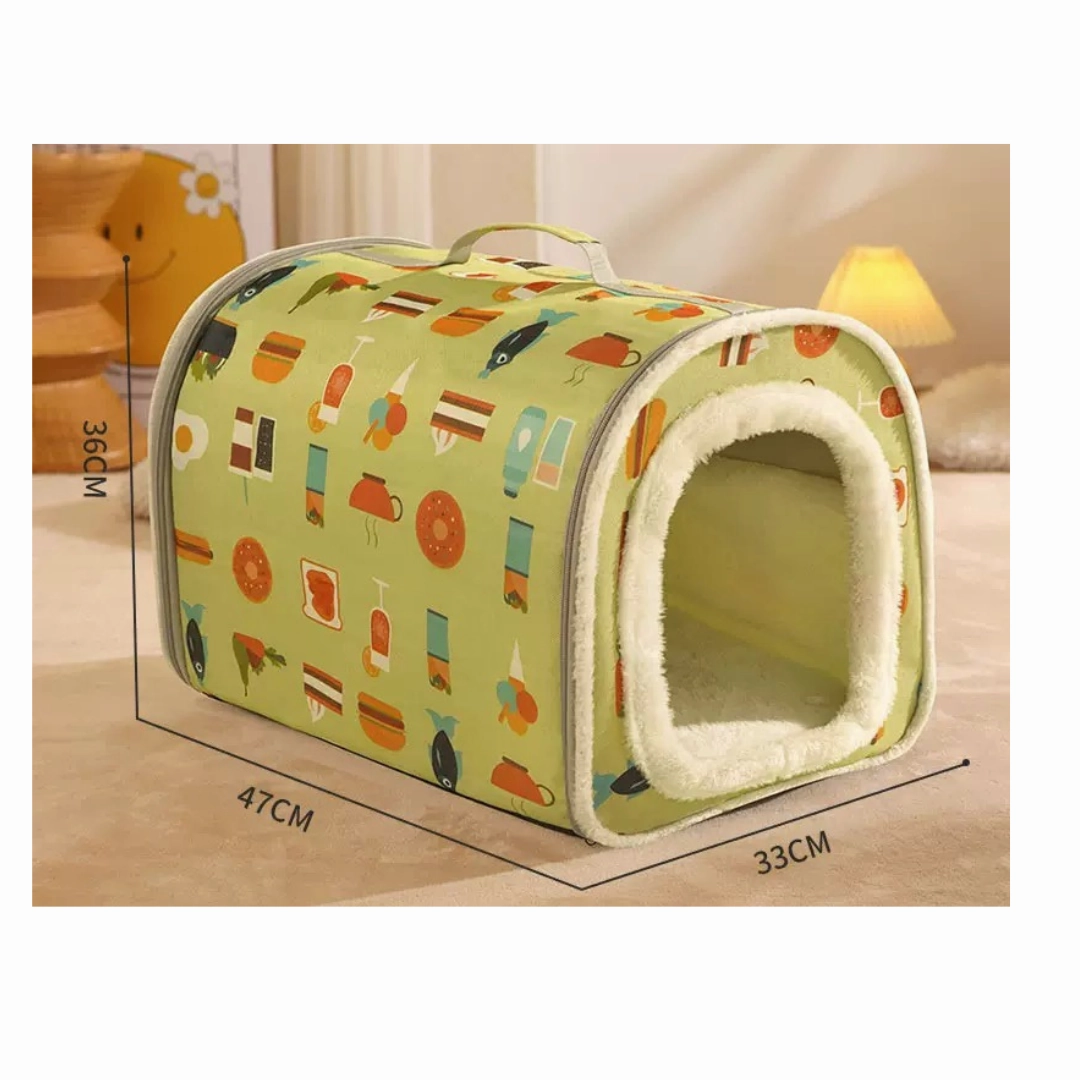 Hoopet Pet Plush Tent Cat House (Mint Green)