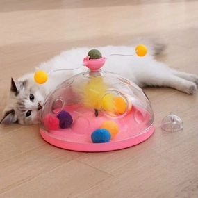 Hoopet Treasure Box Cat Windmill Mint Toy 25x25x19cm