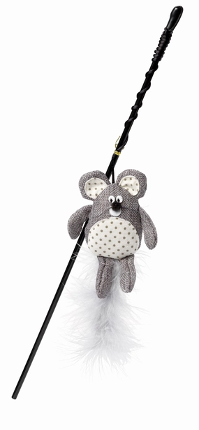 House of Paws Really Mice Hessian Cat Wand x4