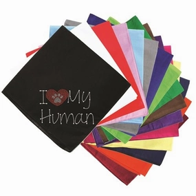 I Love My Human Bandana- Many Colors