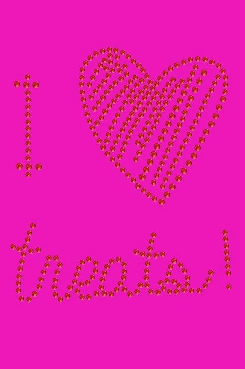 I Love Treats Bandana- Many Colors