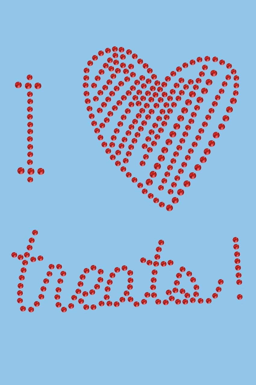 I Love Treats Bandana- Many Colors