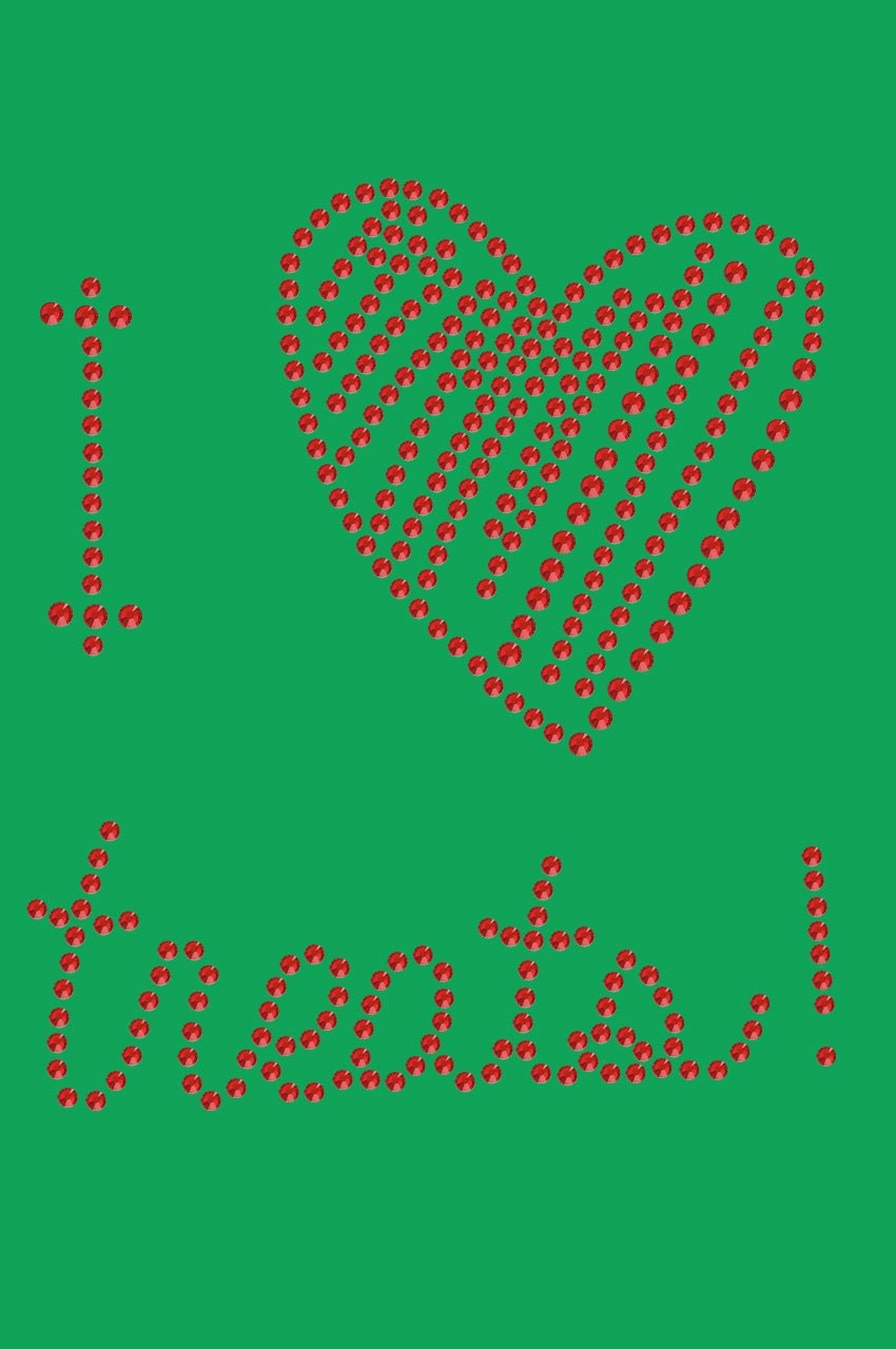 I Love Treats Bandana- Many Colors