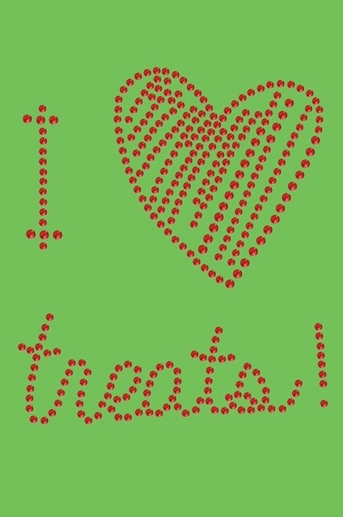 I Love Treats Bandana- Many Colors