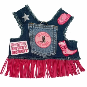 In Dolly We Trust Cowgirl Fringe Up-Cycled Harness