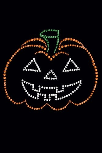 Jack-o-Lantern Outline Rhinestone Bandanas- Many Colors