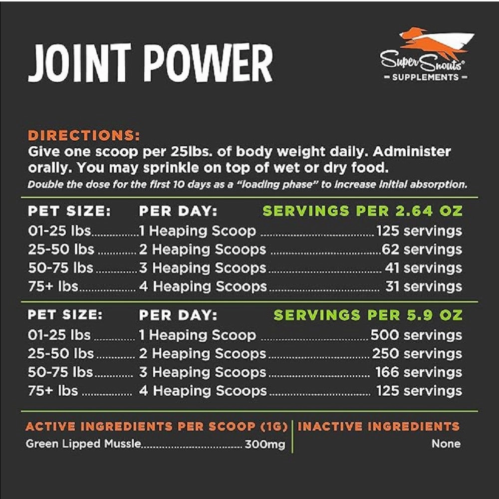 Joint Power Powered Pet Supplement