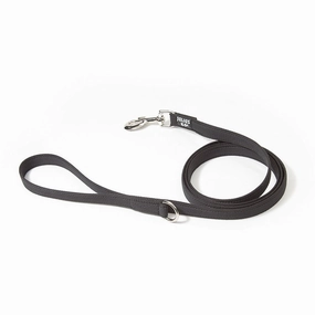 Julius-K9 Color & Gray Without Handle Leash - Black-Gray / Width 2 Cm & Length 1.8 M