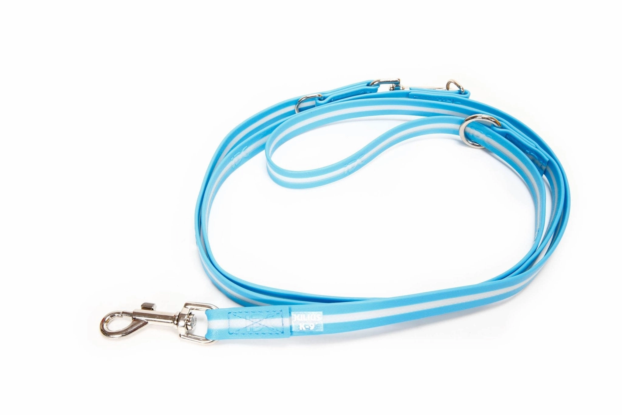 Julius-K9 Idc Lumino Adjustable Leash - Aquamarine / Width 1.9 Cm & Length 2.2 Meter