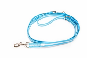 Julius-K9 Idc Lumino Adjustable Leash - Aquamarine / Width 1.9 Cm & Length 2.2 Meter