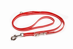 Julius-K9 Idc Lumino Adjustable Leash - Red / Width 1.9 Cm & Length 2.2 Meter