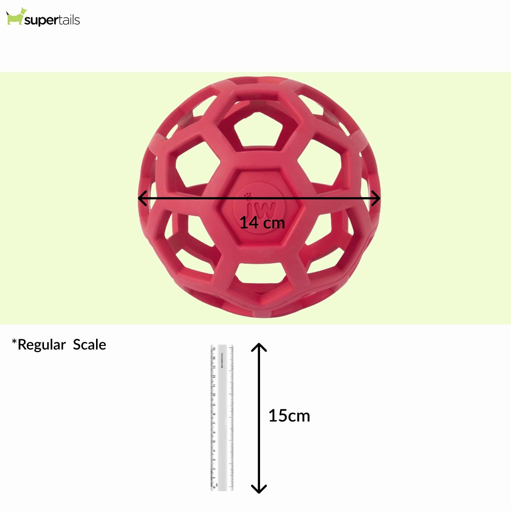 JW Hol Ee Giggler Roller Toy for Dogs (Red)