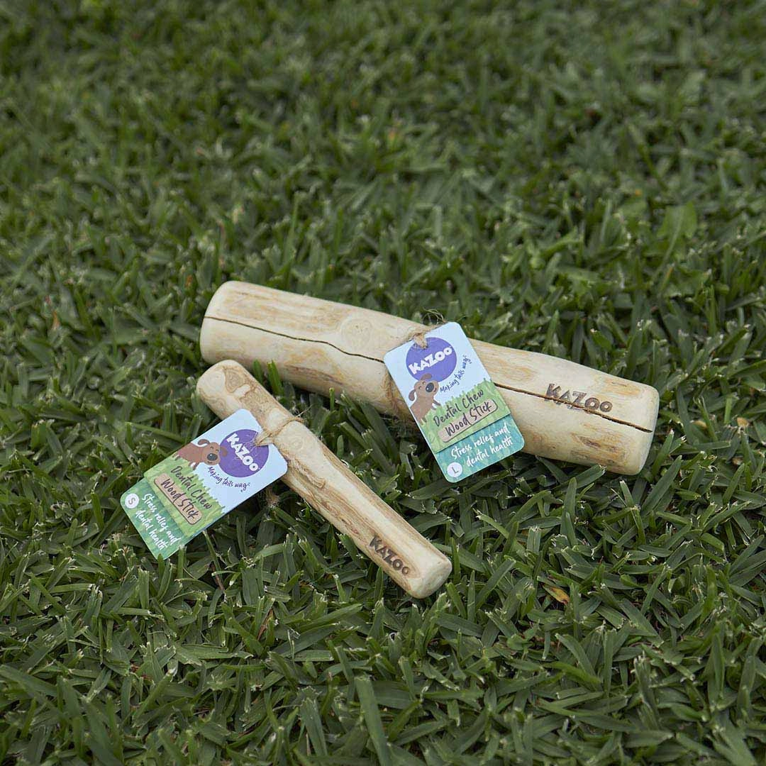 Kazoo Dental Chew Coffee Wood Stick Small