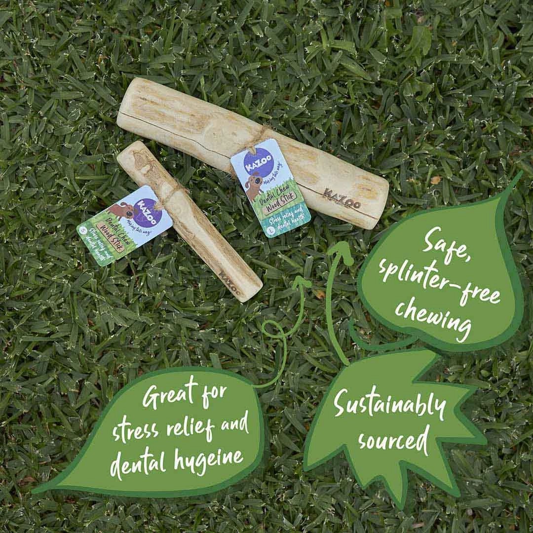 Kazoo Dental Chew Coffee Wood Stick Small