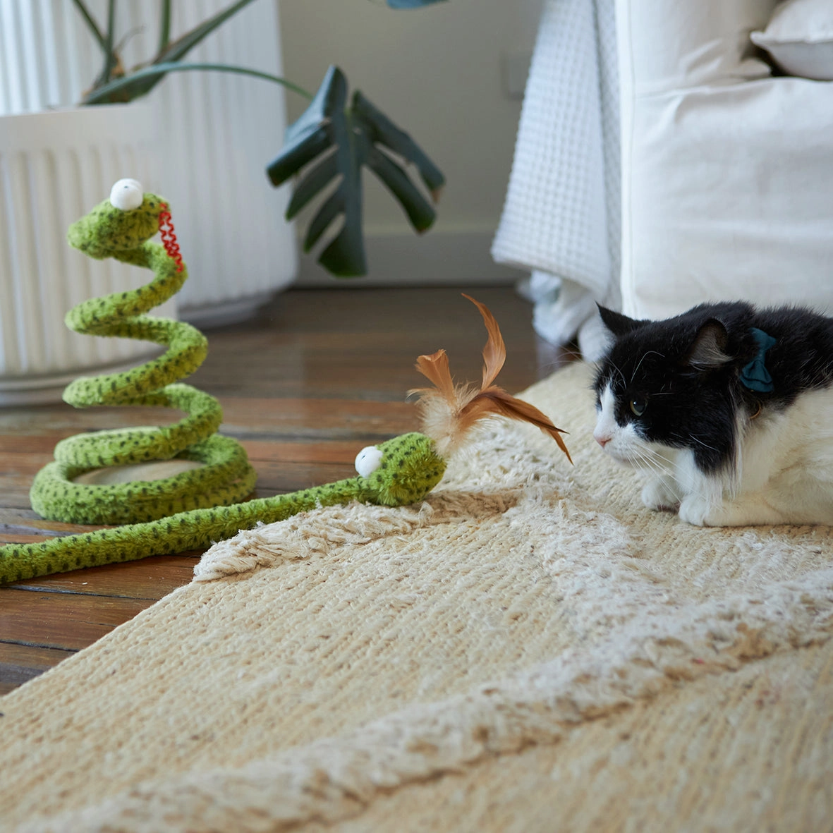Kazoo Springy Snake Cat Toy
