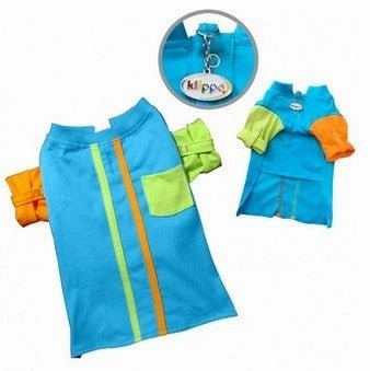Knit Cotton Contrast Shirt with Roll-Up Sleeves