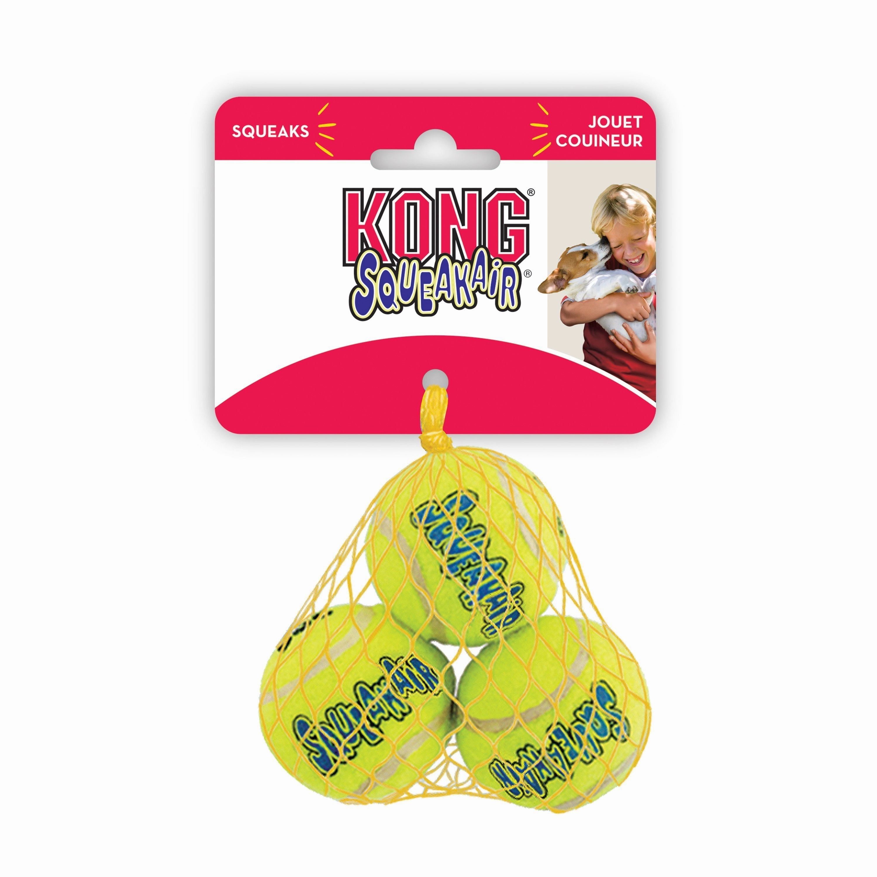 KONG Airdog Squeaker Balls Small Dog Toy 3 Pack ($)($)
