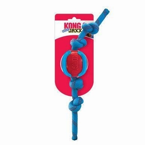 KONG Jaxx Brights Ball with Rope Assorted Medium