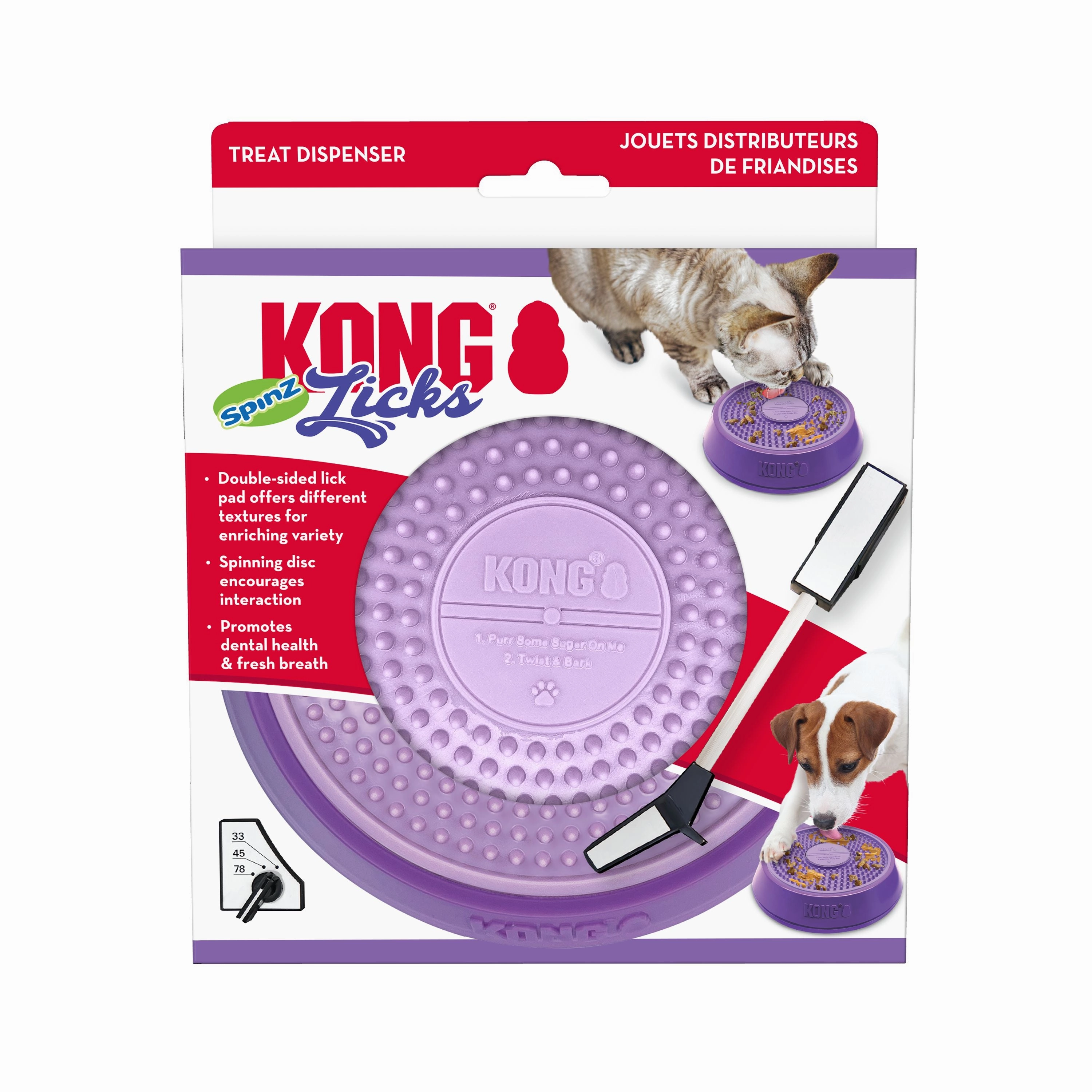 KONG Licks Spinz Interactive Cat Toy