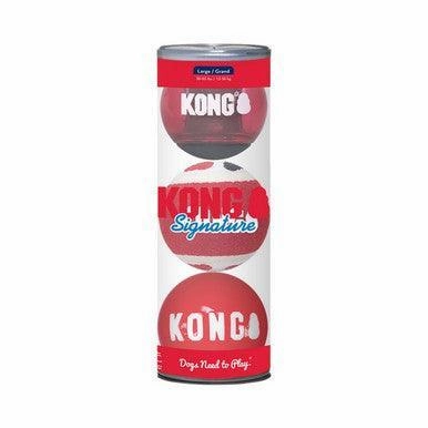 KONG Signature Balls 4pk Assorted Medium