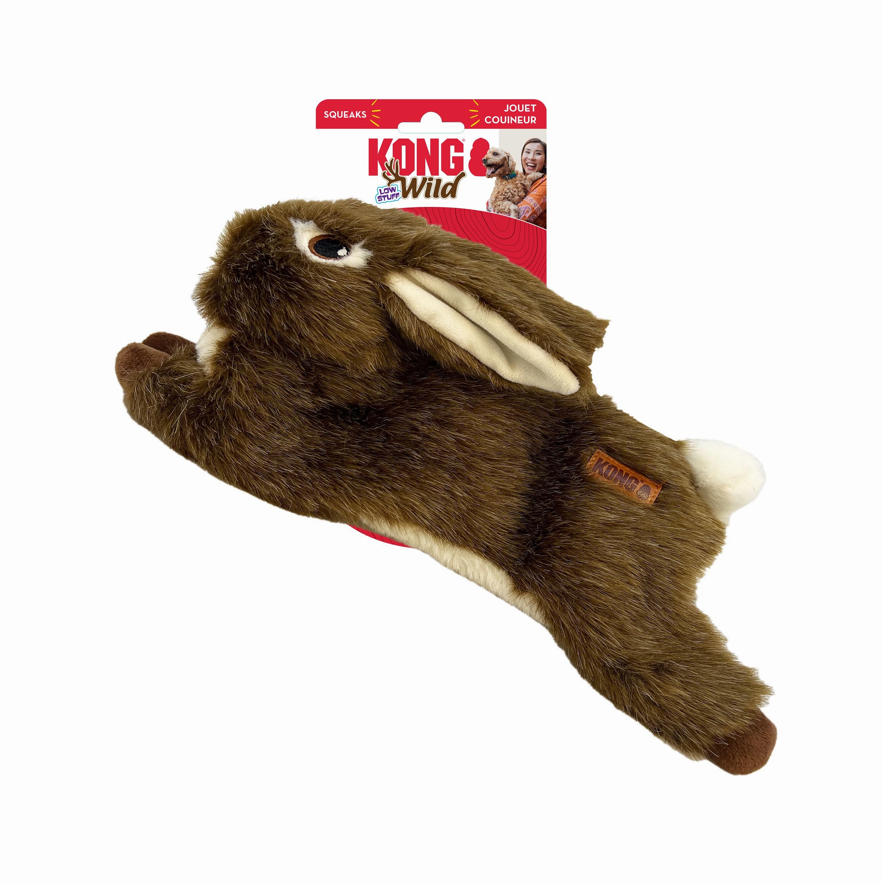 KONG Wild Low Stuff Rabbit Medium Dog Toy