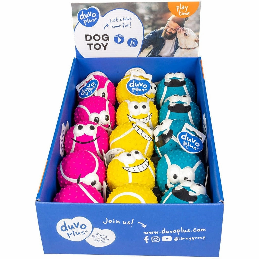 Latex Tennis Ball Smiley Mix 4cm mixed colors