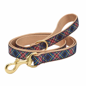 Leash | Black Tartan Plaid