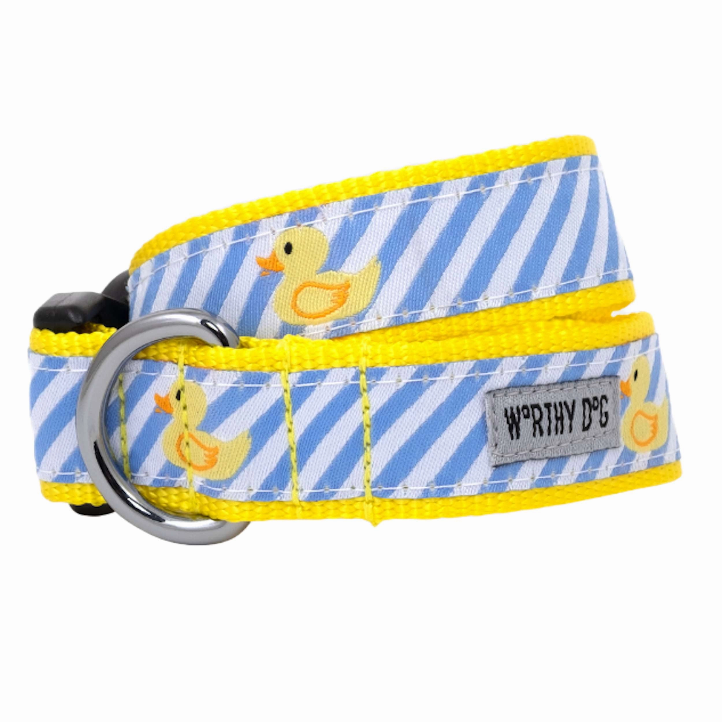 Leash | Blue Stripe Rubber Duck