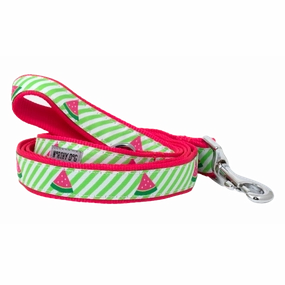 Leash | Green Stripe Watermelon