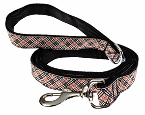 Leash | Tan Plaid