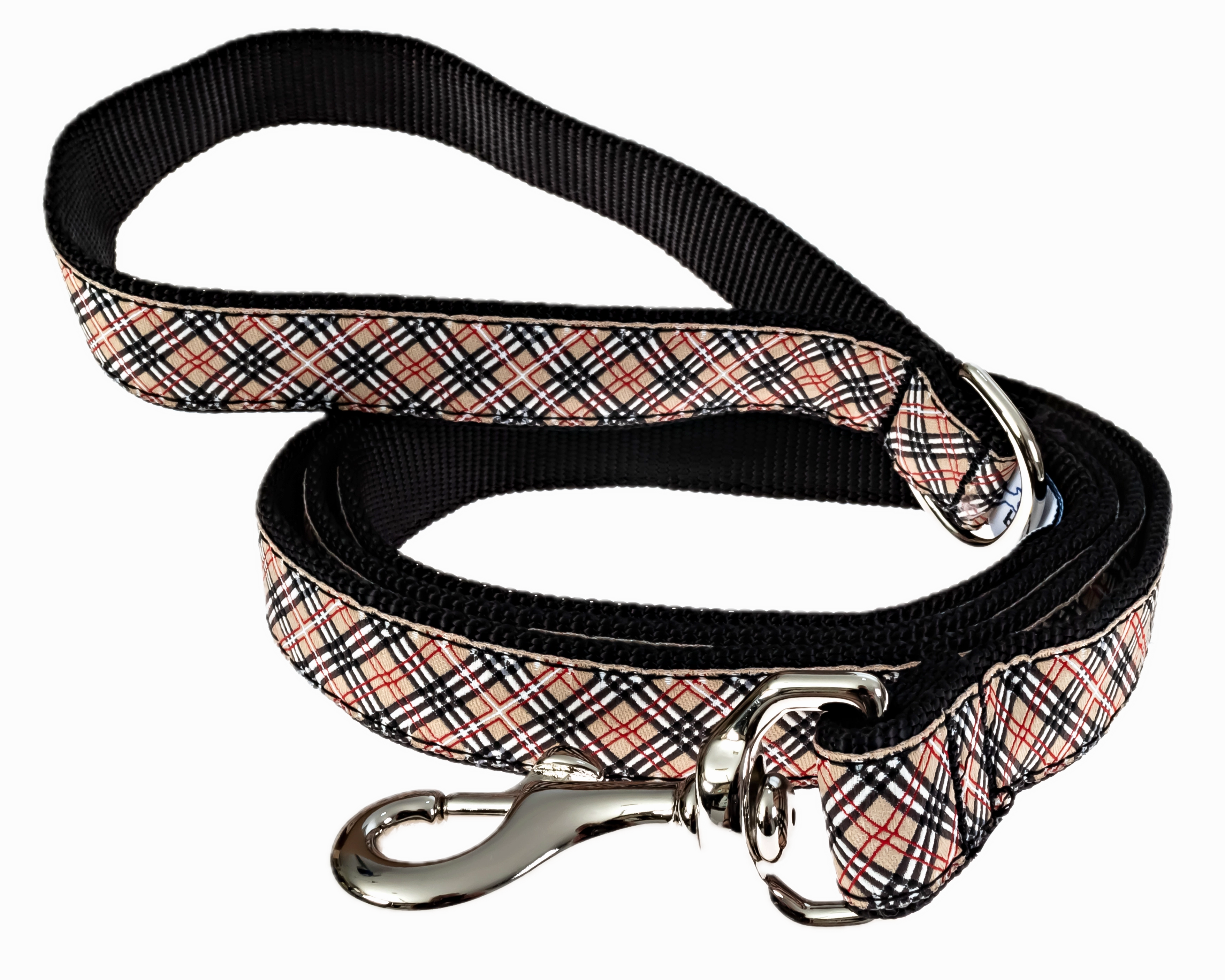 Leash | Tan Plaid