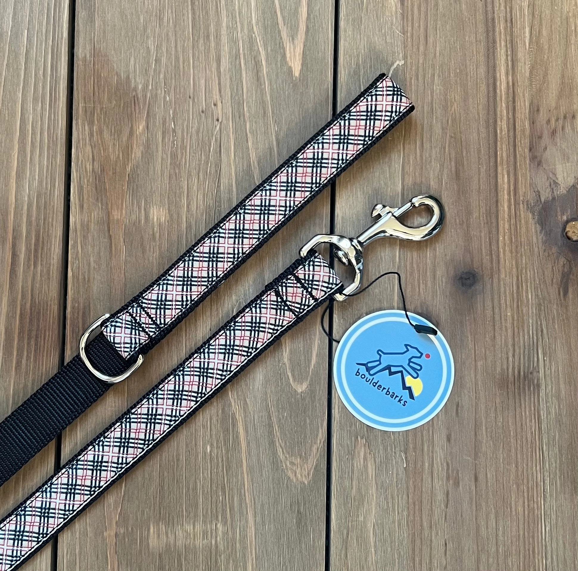 Leash | Tan Plaid
