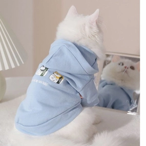 Little Three Printed Sweatshirt Blue
