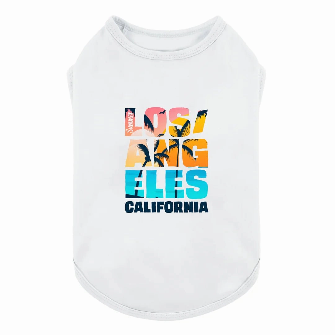 Los Angeles Dog Shirt in White