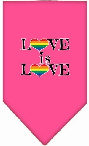 Love is Love Screen Print Bandana in Many Colors