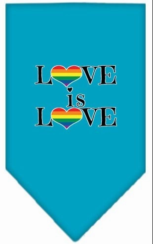 Love is Love Screen Print Bandana in Many Colors
