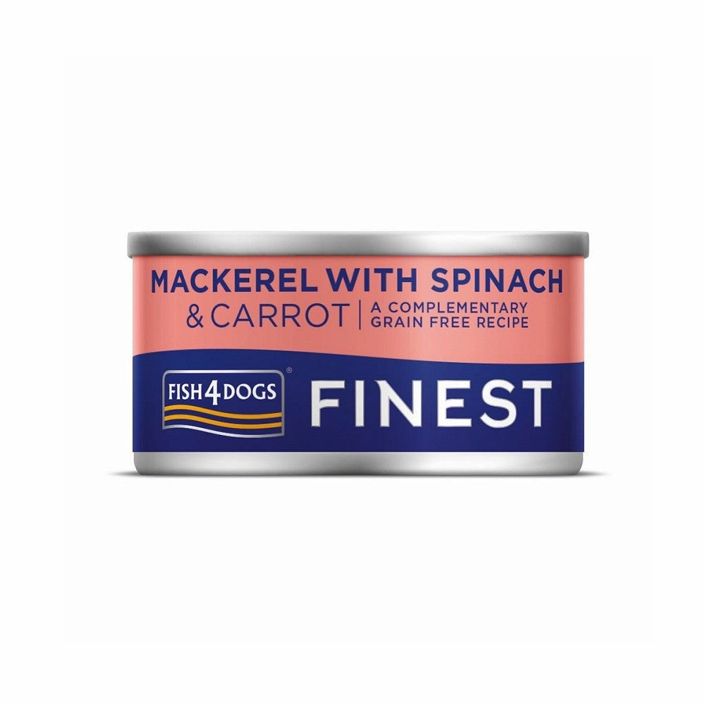 Mackerel With Spinach & Carrot Dog Can