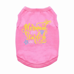 Mermaid Kisses Starfish Wishes Shirt - Carnation Pink