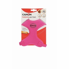 Mesh harness with double adjustment-FUCHSIA -XS