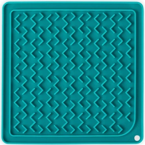 Messy Mutts Silicone Therapeutic Dog Licking Mat (Blue)