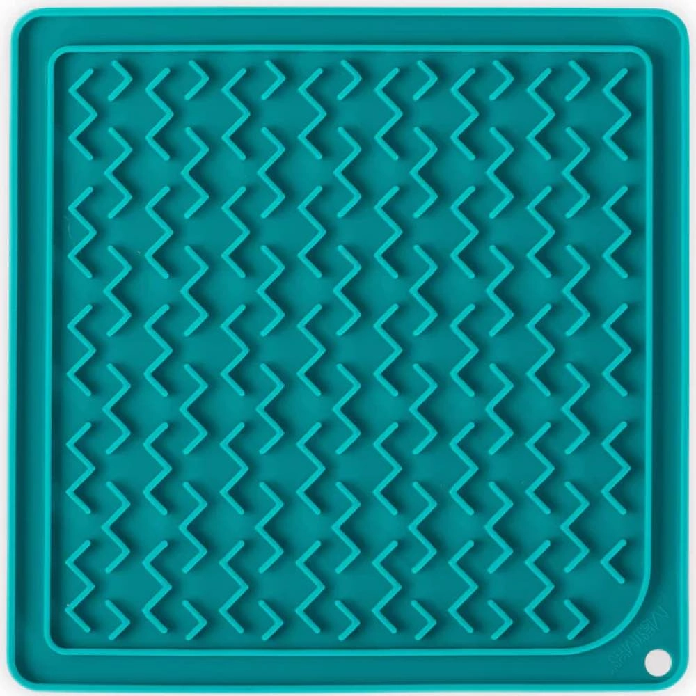 Messy Mutts Silicone Therapeutic Dog Licking Mat (Blue)