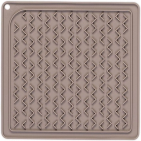 Messy Mutts Silicone Therapeutic Dog Licking Mat (Grey)