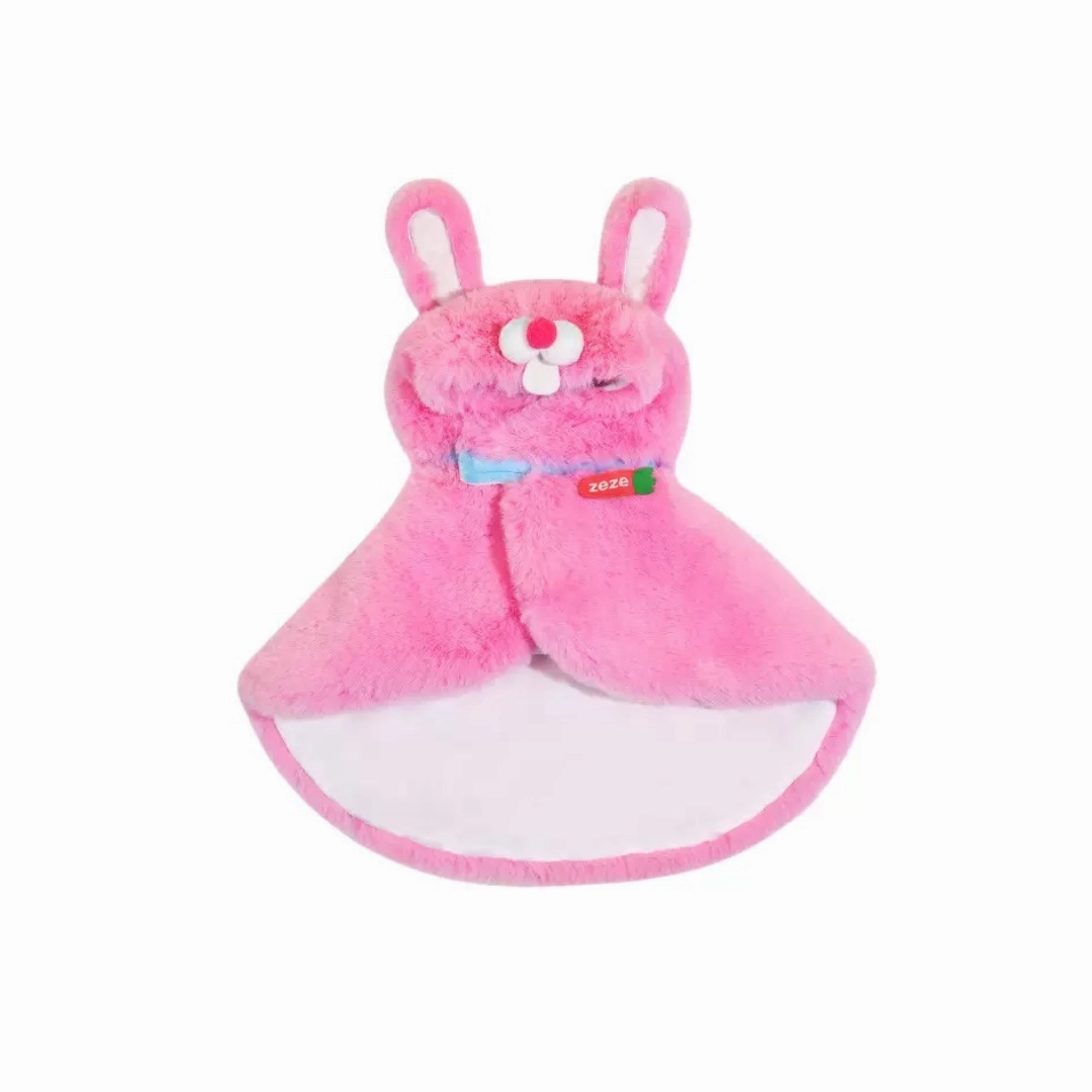 Mimi Rabbit Pet Poncho (Dark Pink)