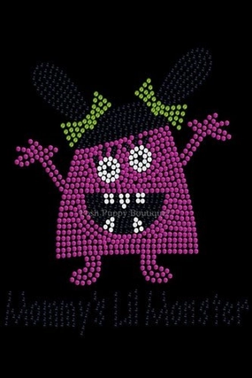 Mommys Lil Monster Pink Rhinestone Bandana- Many Colors