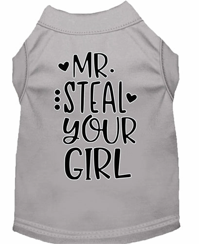 Mr. Steal your Girl Screen Print Dog Shirt in Many Colors